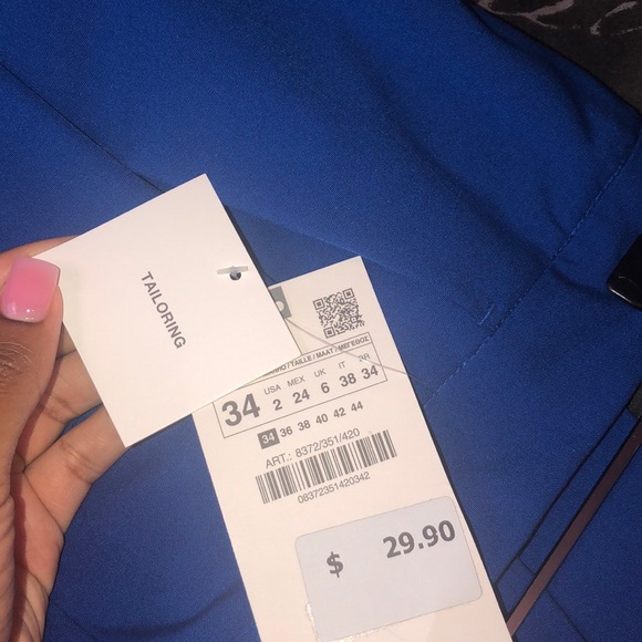 Zara Basic Ankle Pants - Picture 6 of 8